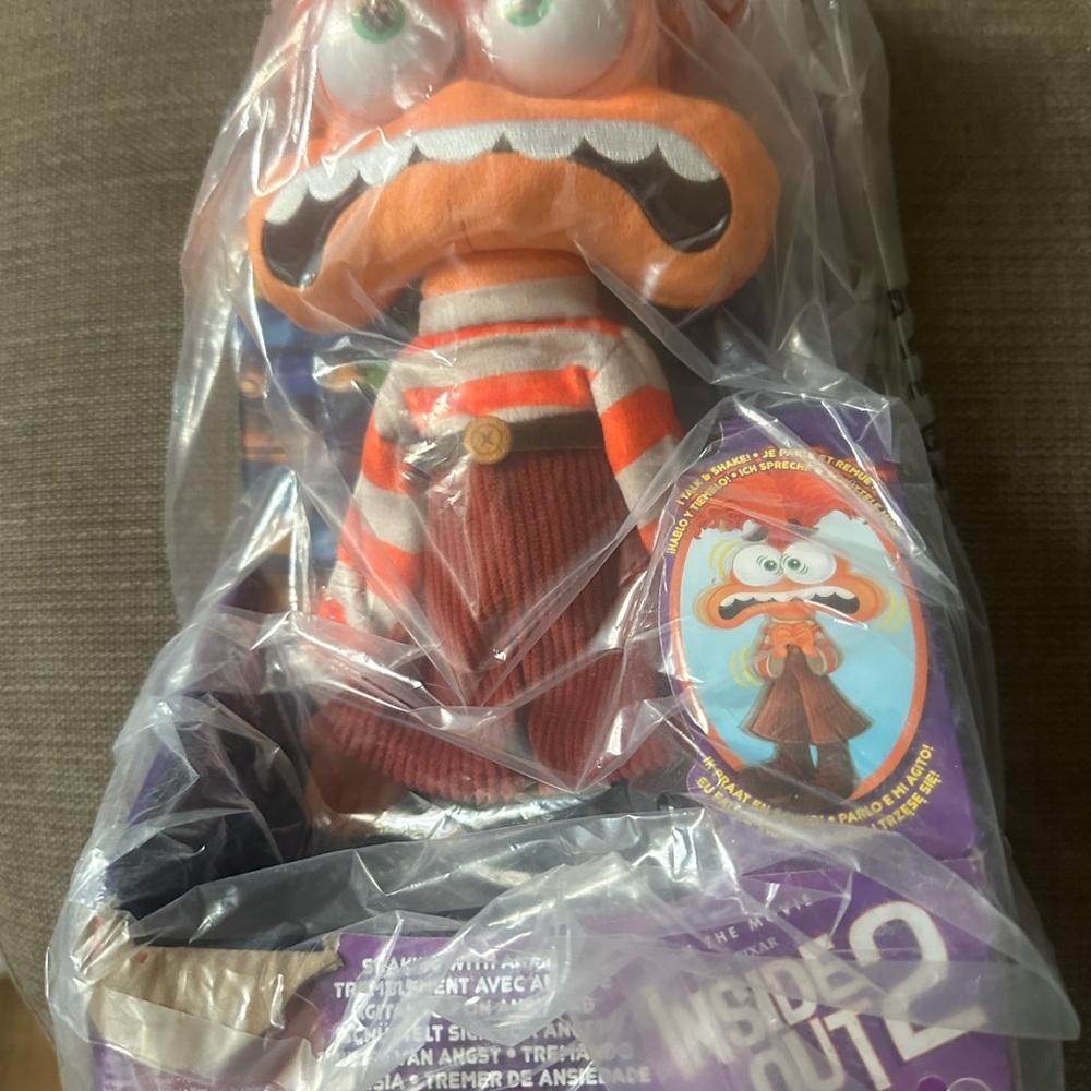 Inside Out Anxity Plush Toy